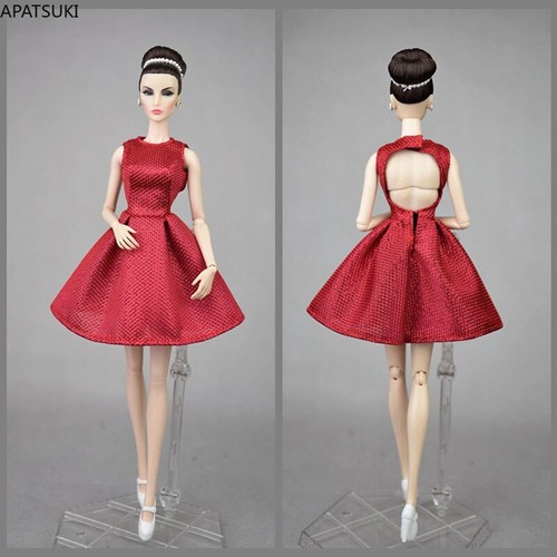 Vestito bambola rosso - , o-neck