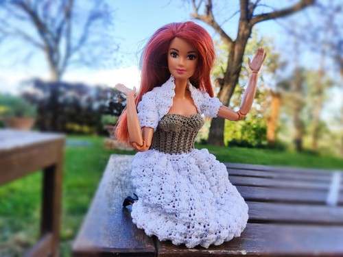 Abito boubble per barbie - abito,